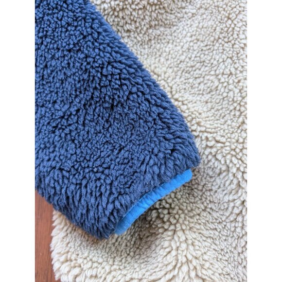 H&M Sherpa boy jacket fleece size 8/10 year old blue - Picture 4 of 7